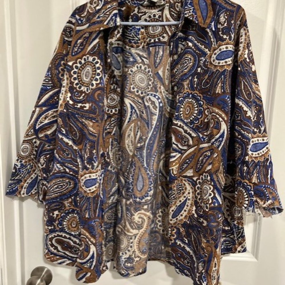 JONES OF NY PLUS SIZE BLOUSE 3X
